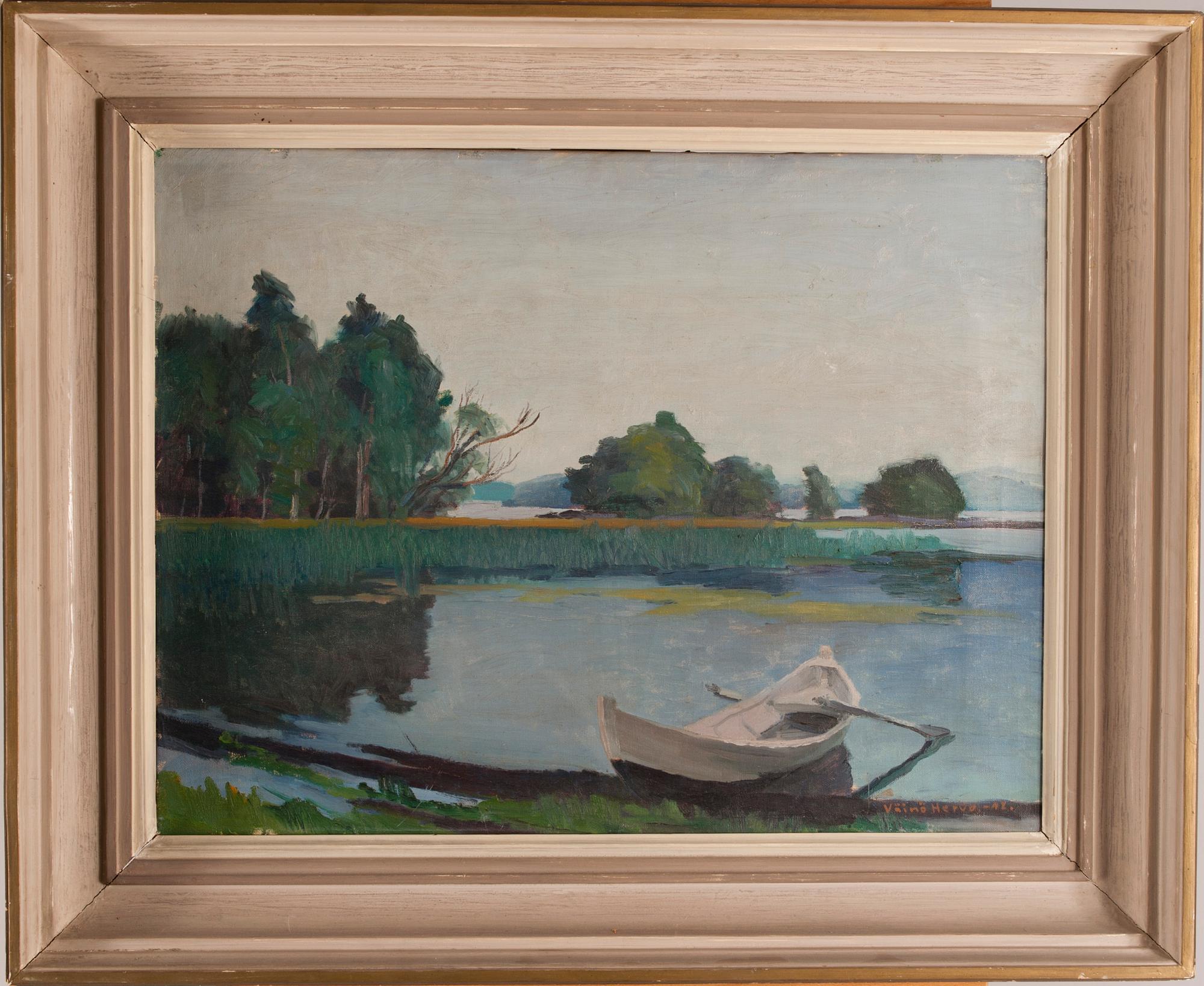 VÄINÖ HERVO, olja på duk, signerad och daterad -42.