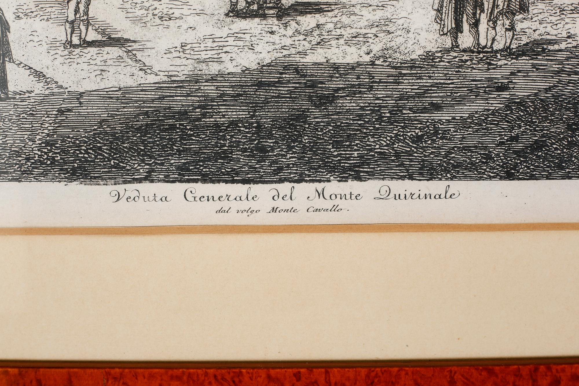 LUIGI ROSSINI,  etching, possibly later print.