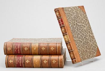 BOKVERK, 3 vol, "Bilder ur nordens flora", av CAM Lindman. Stockholm 1905.