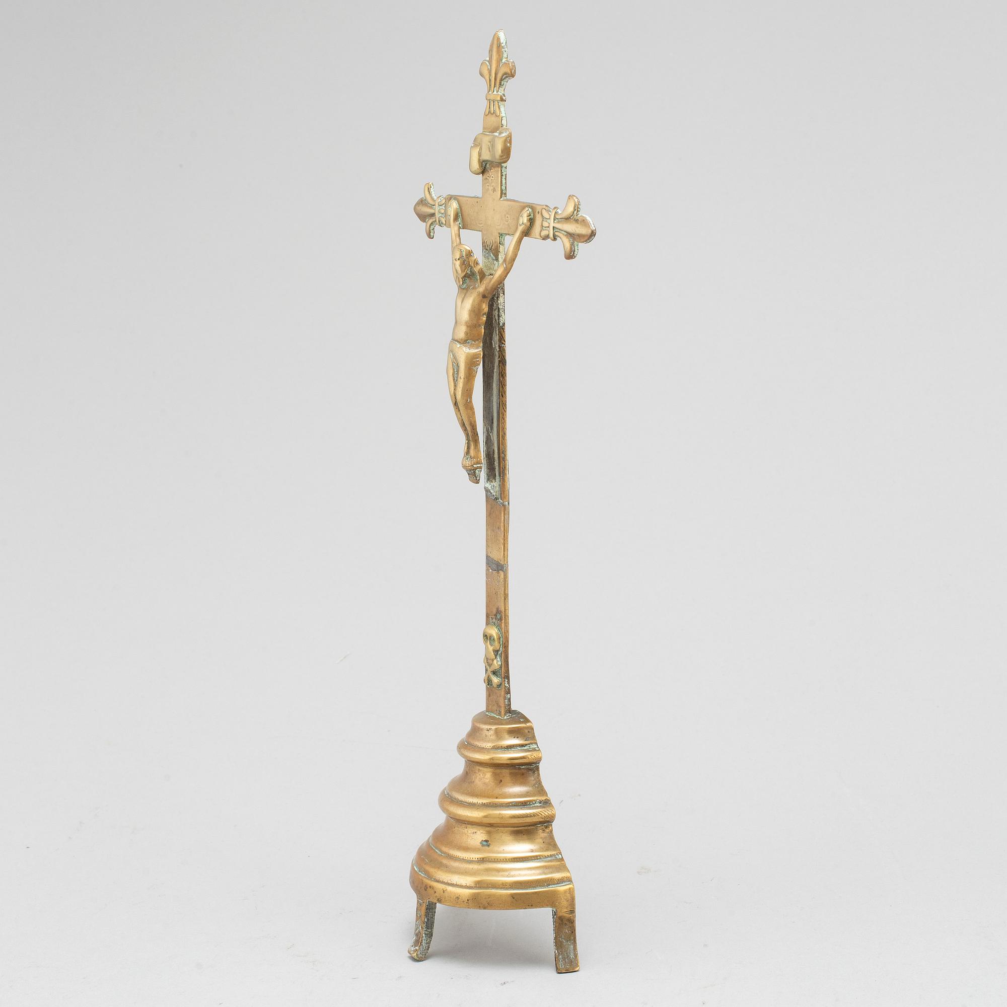 KRUCIFIX, brons, 1700-tal.