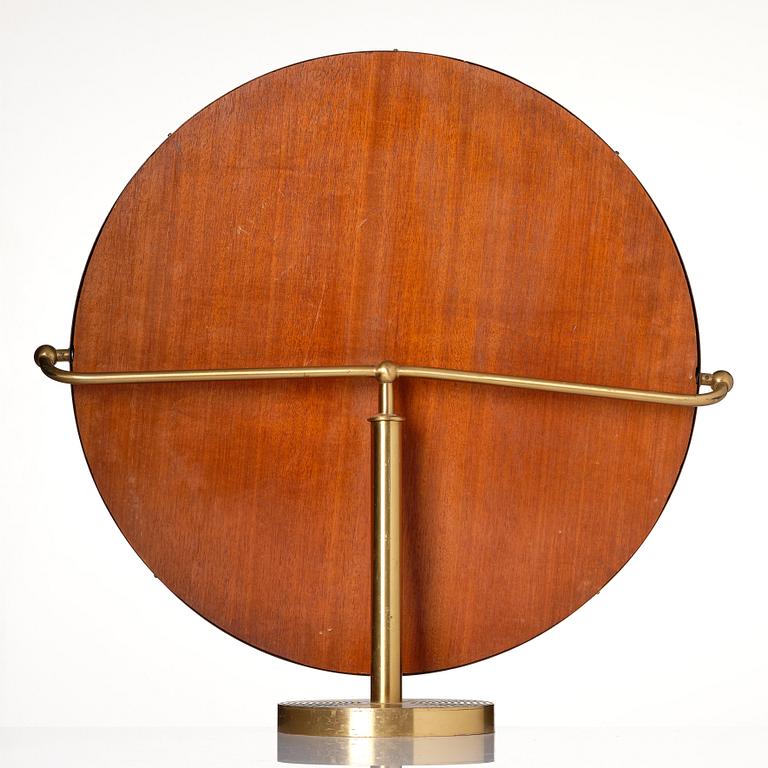 Josef Frank, a brass dressing table mirror model "H2214", Firma Svenskt Tenn, Sweden, mid-20th century.