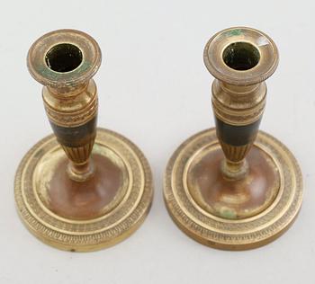 LJUSSTAKAR, 1 par, empirestil, 1900-talets första hälft.