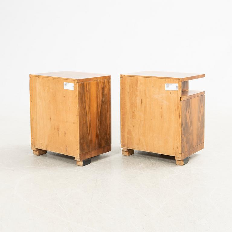Nightstands, a pair, first half of the 20th century.