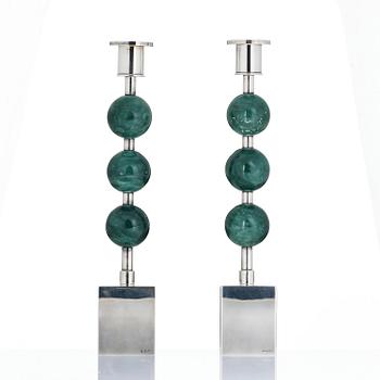 Sigurd Persson, Candlesticks, a pair, “Tre Kulor”, Sigurd Persson Design.