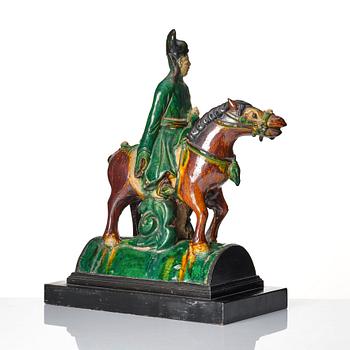 Takryttare, keramik. Kina, Mingdynastin (1368-1644).