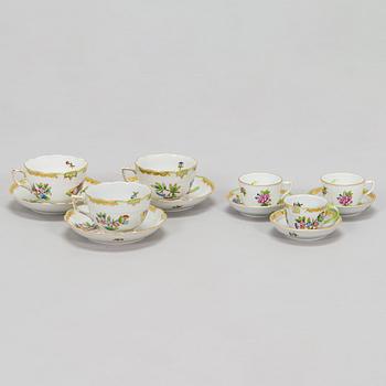 Herend, ruoka-astiasto, 91 osaa, posliinia, "Queen Victoria". Unkari.