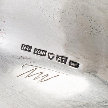 TAPIO WIRKKALA, a silver bowl from Nestor Westerback, Helsinki, Finland, 1954.