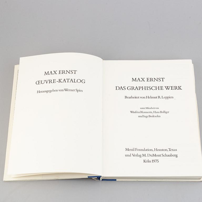 BOOKS, 3 volumes. Max Ernst/Werner Spies.