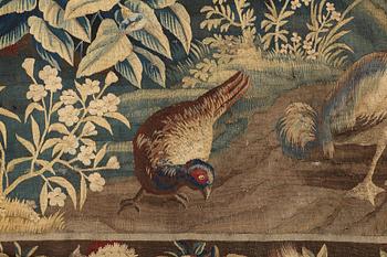 A tapestry, "Verdure", tapestry weave, ca 301 x 254 cm, France 18th century.