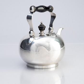 A Swedish 18th century silver teapot, mark of Arvid Floberg, Stockholm 1790.