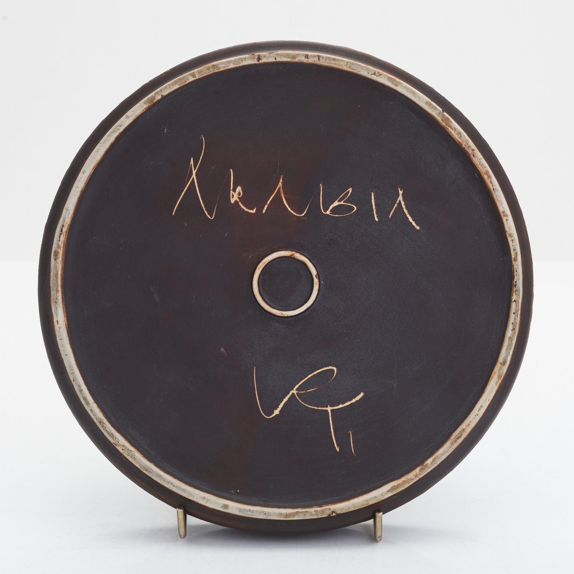 Raija Tuumi, skålfat, keramik, signerat RT ARABIA.