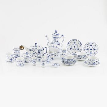 An 37-piece 'Musselmalet' porcelain service, Royal Copenhagen, Denmark.