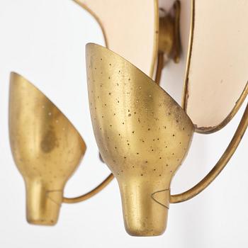 Carl-Axel Acking, a pair of wall lamps model "5017", Bröderna Malmströms Metallvarufabrik, Malmö, 1940s.