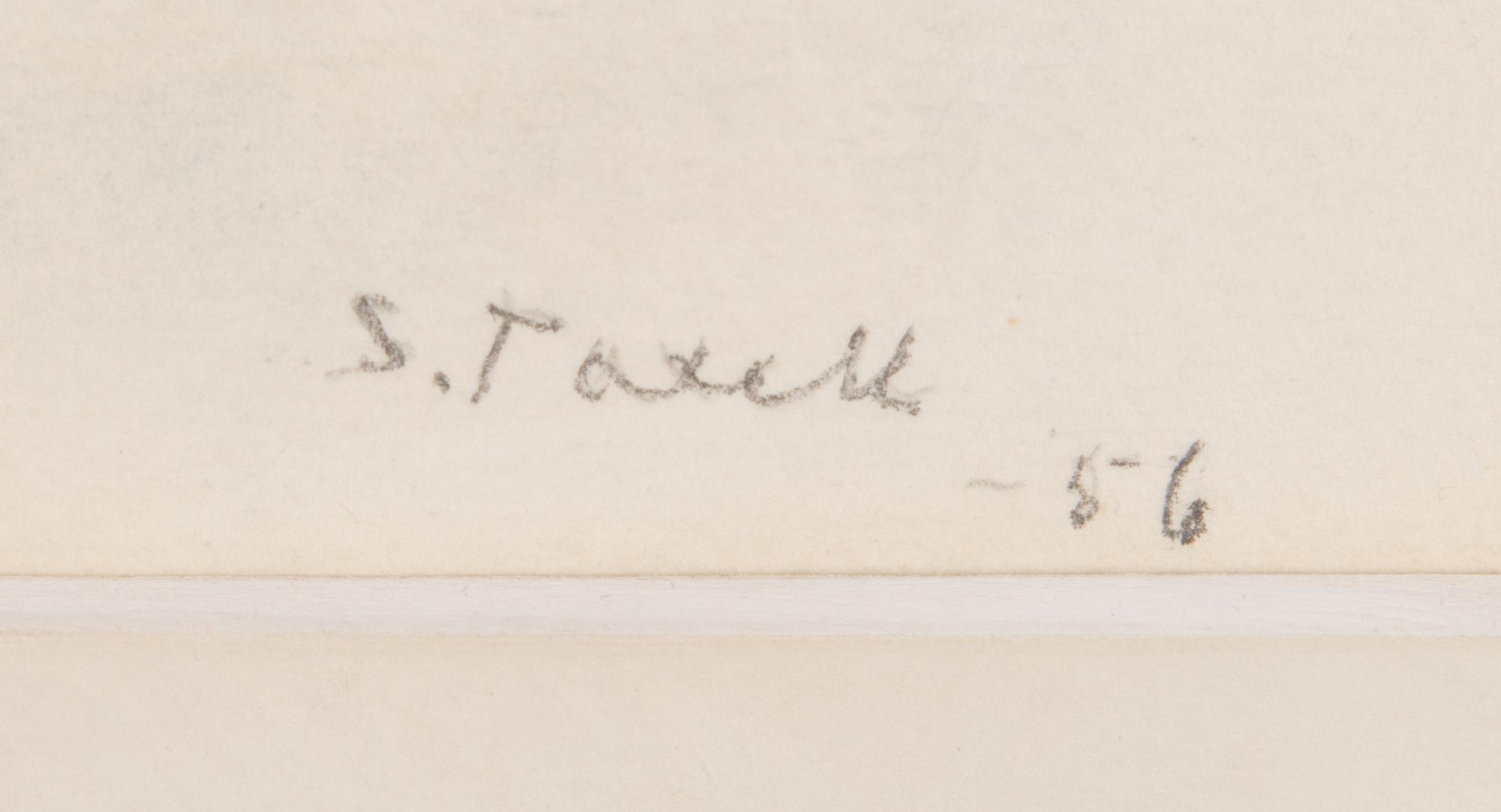 Sophie Taxell, watercolour, signed and dated -56.