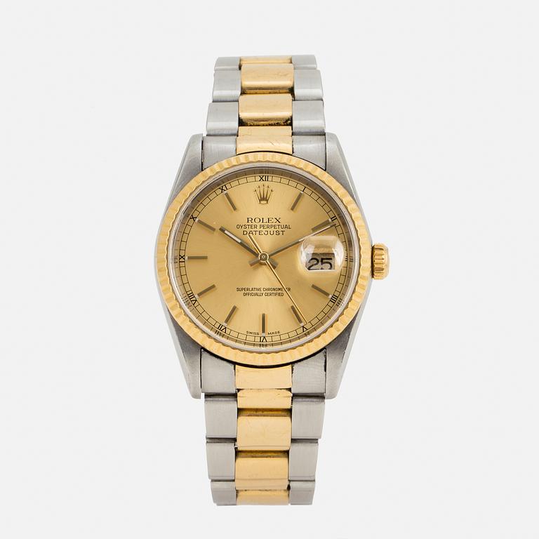 ROLEX, Oyster Perpetual, Datejust, wristwatch, 36 mm,