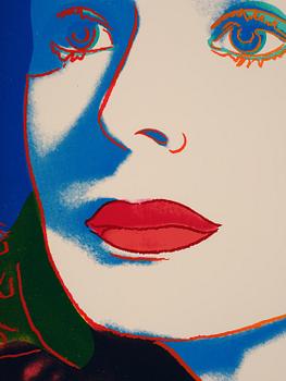 Andy Warhol, "With Hat", from: "Three portraits of Ingrid Bergman".