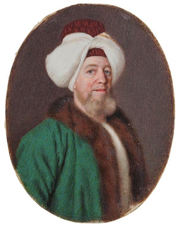 Jean Étienne Liotard, "Claude Alexandre de Bonneval" ("Achmet Pacha") (1675-1747).