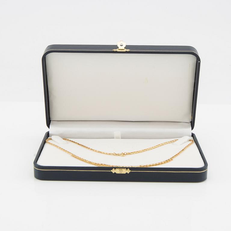 Necklace fantasy link 18K gold.