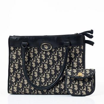 Christian Dior, väska samt portmonnä, vintage.