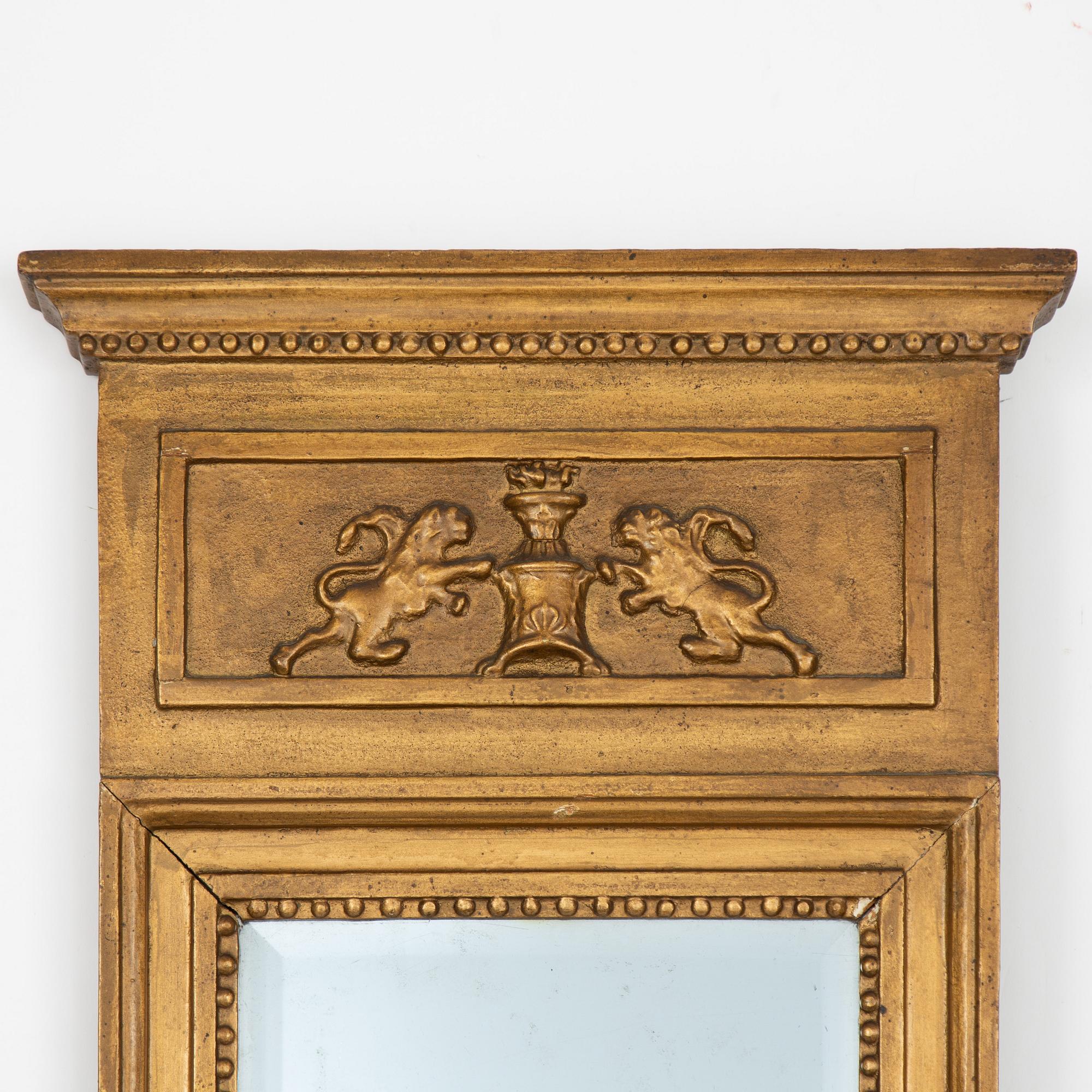 Spegel, av Johan Wilhelm Muhr, Gävle (1779-1827). Empire.