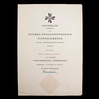 ETT PARTI MEDALJER OCH UTMÄRKELSETECKEN, 5 st, samt DIPLOM, 3 st, 1900-tal.