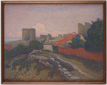 Björn Ahlgrensson, View from Visby from Klinten towards the north.