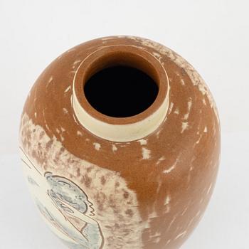 Vicke Lindstrand, a vase, Upsala-Ekeby, 1940's.