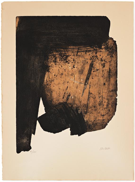 Pierre Soulages, "Eau-Forte XIV".