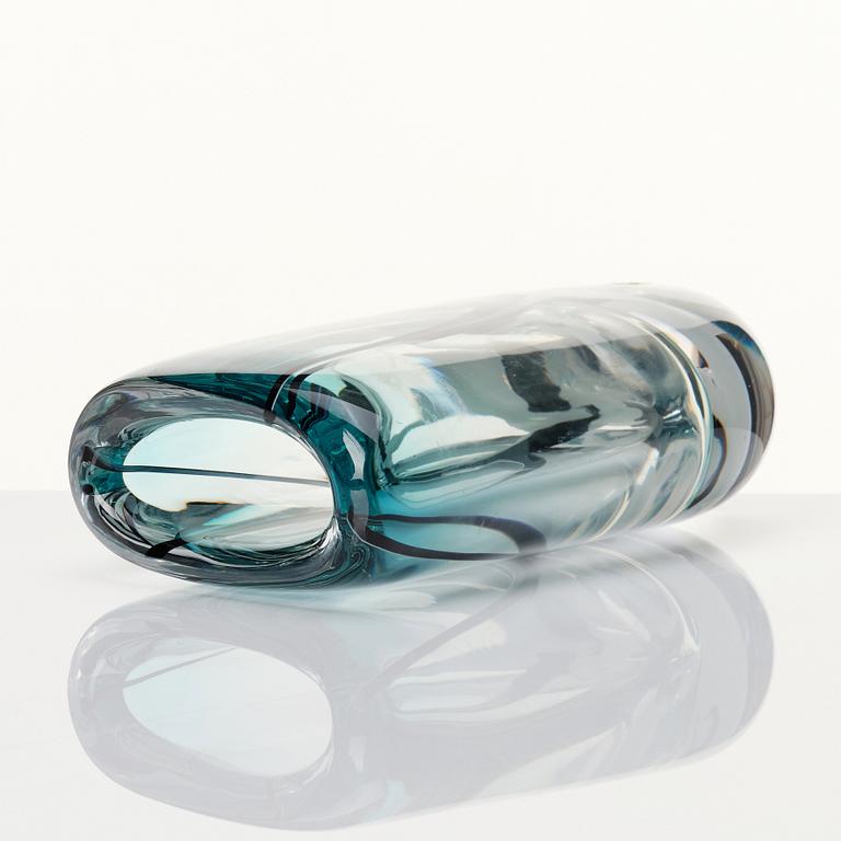 Vicke Lindstrand, a "Winter" glass vase, Kosta Glassworks, Sweden 1960s.