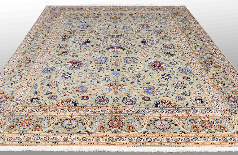 A CARPET, Kashan, around 416 x 290 cm.