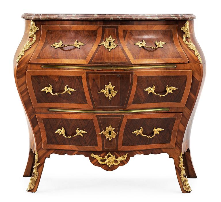 A Swedish Rococo 18th Century commode.