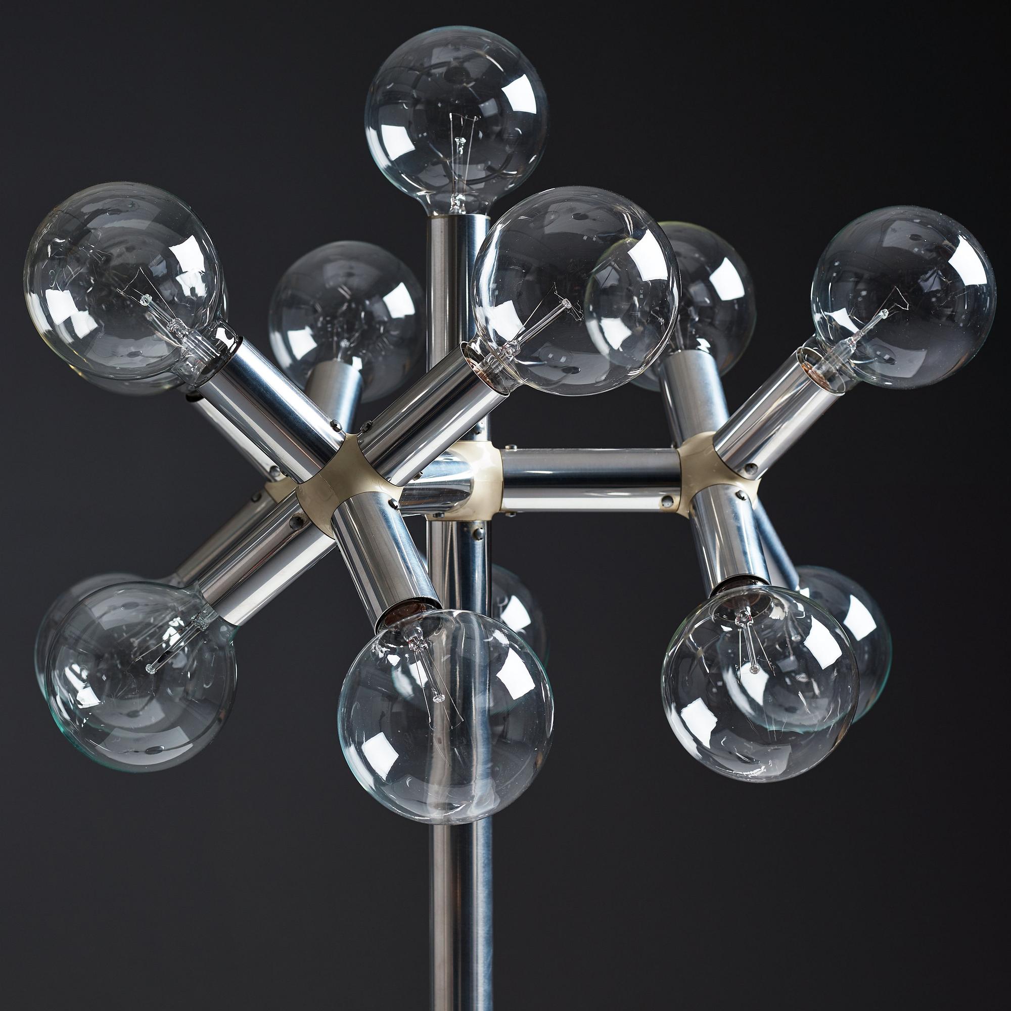 Robert & Trix Haussmann, a floor lamp for Swiss lamps international, 1970's.
