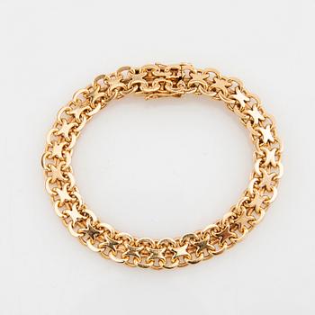 Bracelet X-link 18K gold.