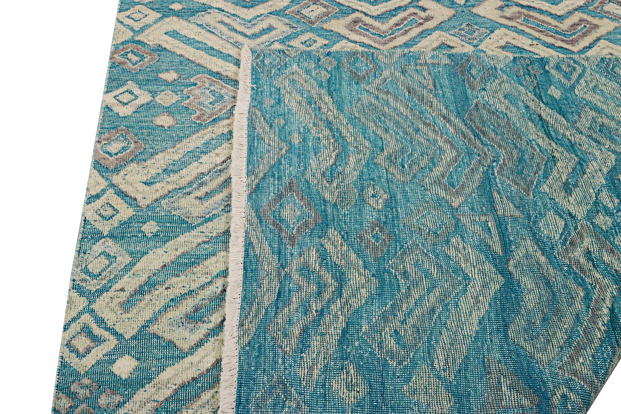 A Moroccan carpet, c. 398 x 200 cm.