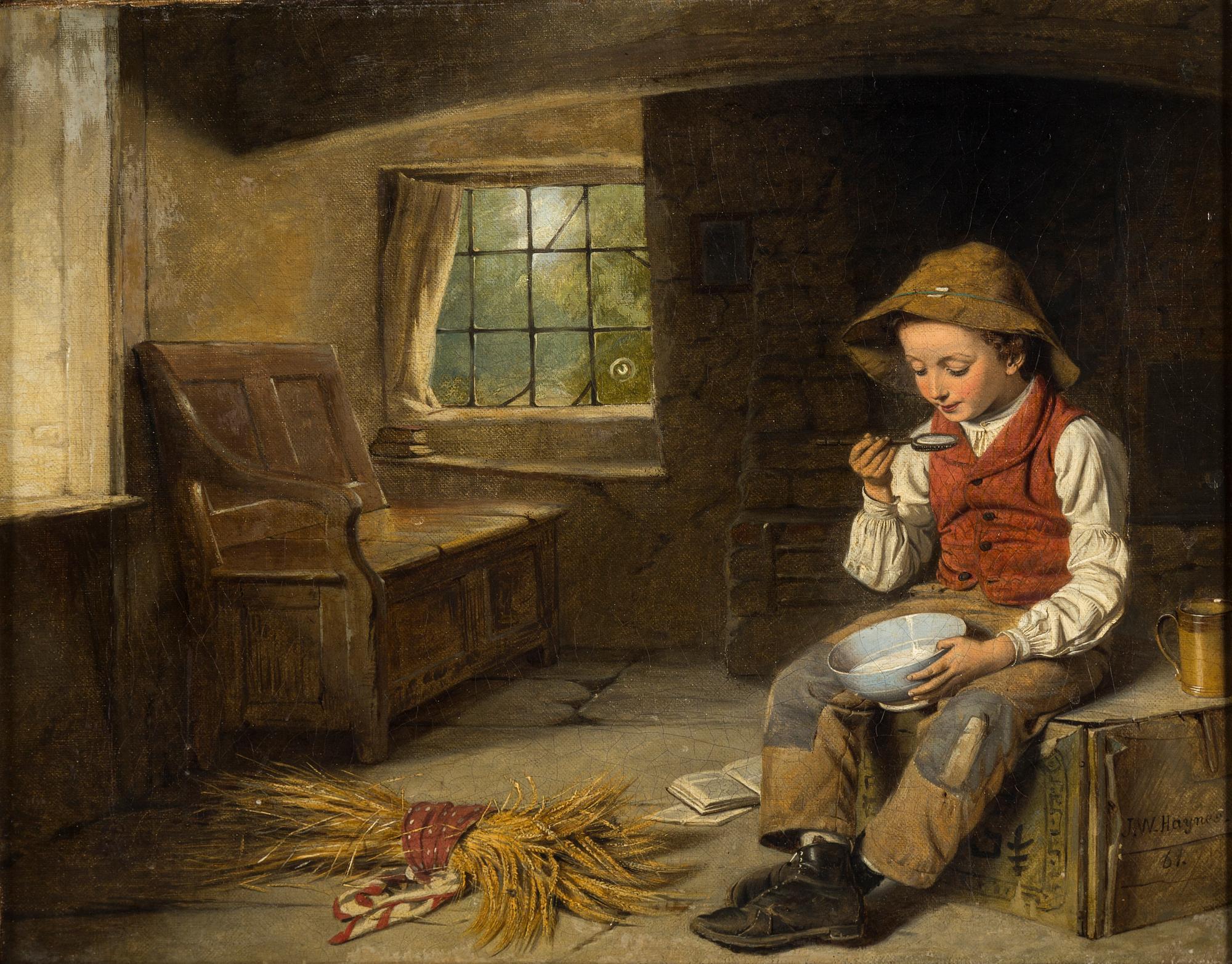 JOHN WILLIAM HAYNES, oil on canvas, signed and dated -61.