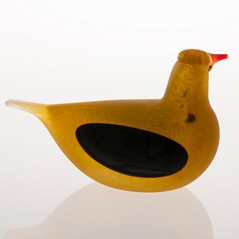 OIVA TOIKKA, Glass bird, signed O. Toikka Nuutajärvi.