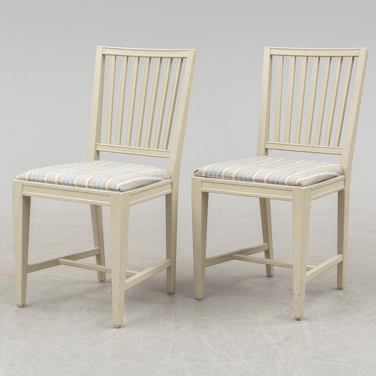 a set of six chairs, second half of the 20th century.