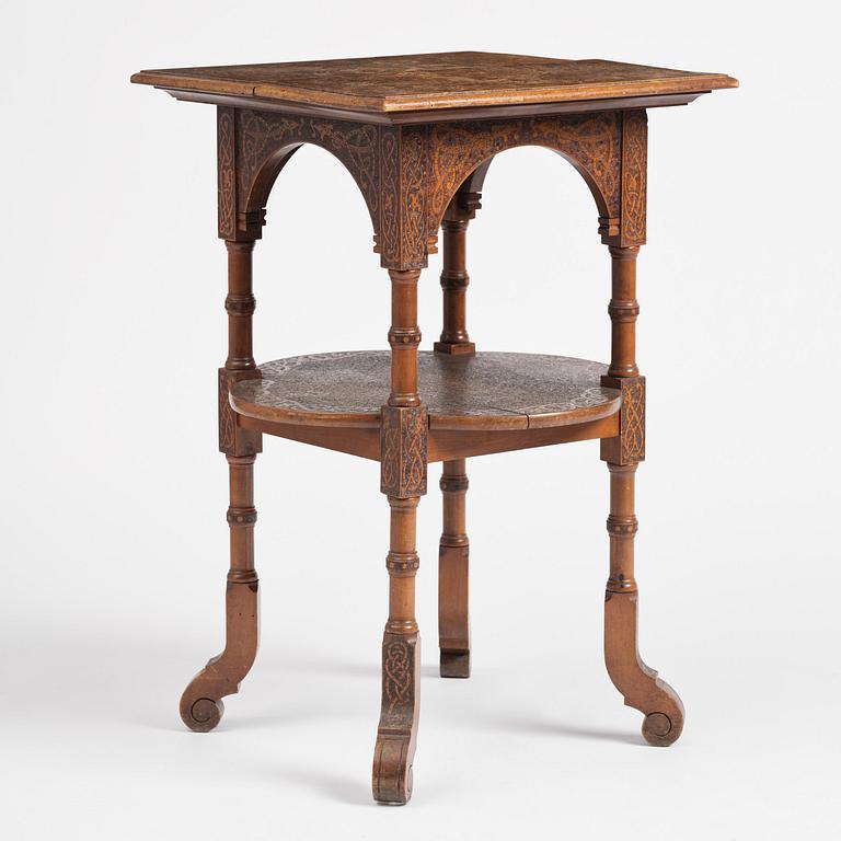Table, probably Norway, Old Norse style, late 19th century.