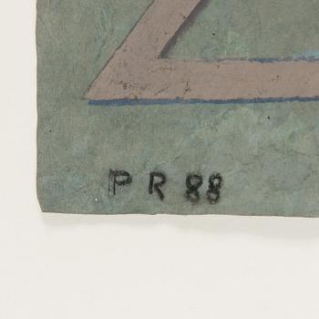 Pekka Ryynänen, watercolour / gouache, signed and dated -88.