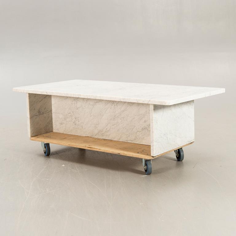 A marble coffee table later part of the 20th century.