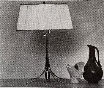 Bertil Brisborg, a table lamp, Nordiska Kompaniet, 1940s.