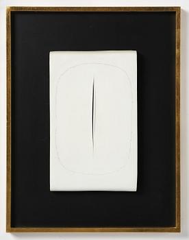 Lucio Fontana, ”Concetto Spaziale Taglio”.