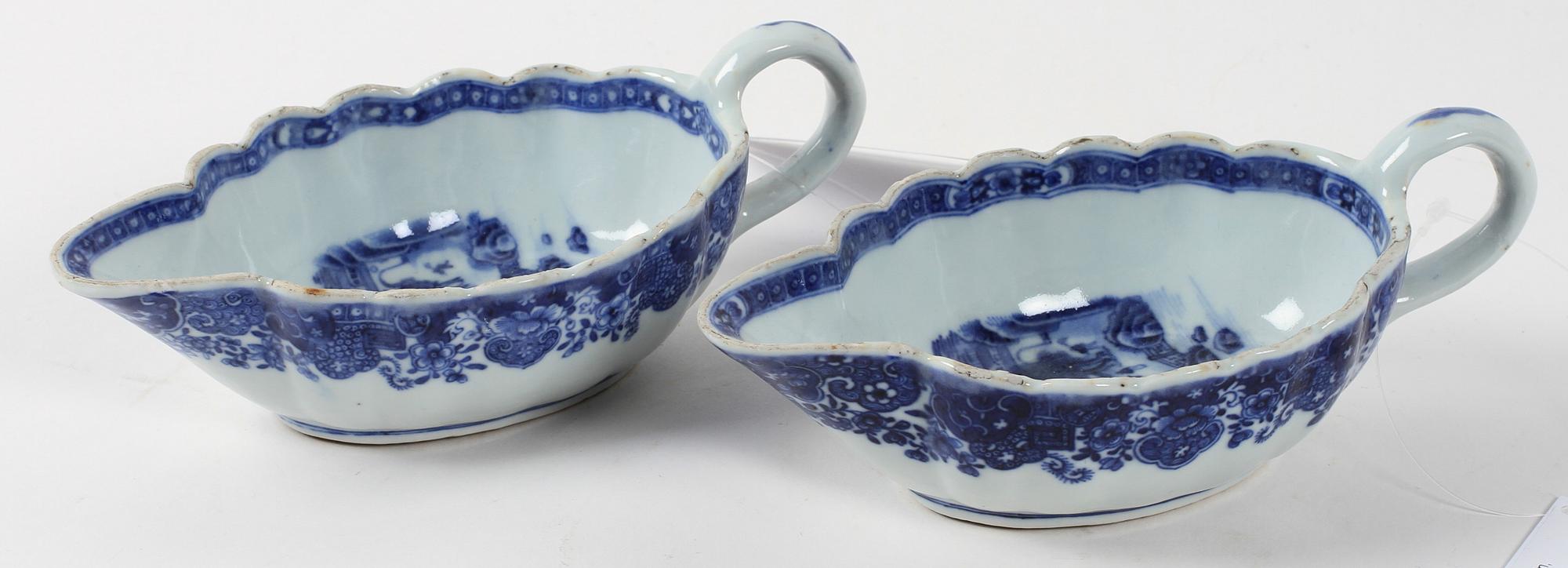 SÅSSNIPOR, ett par, porslin, Kina, Qianlong 1736-1795.