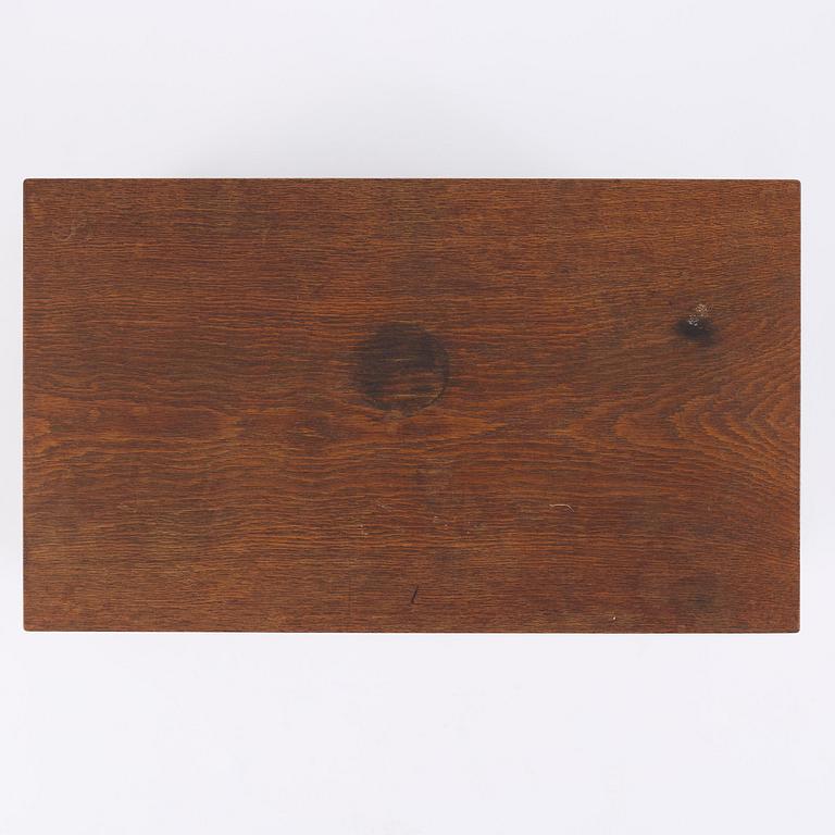 Carl Malmsten, an oak side table, for Stockholm City Hall, ca 1920-22.