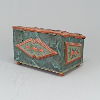 A swedish 19th century painted box.