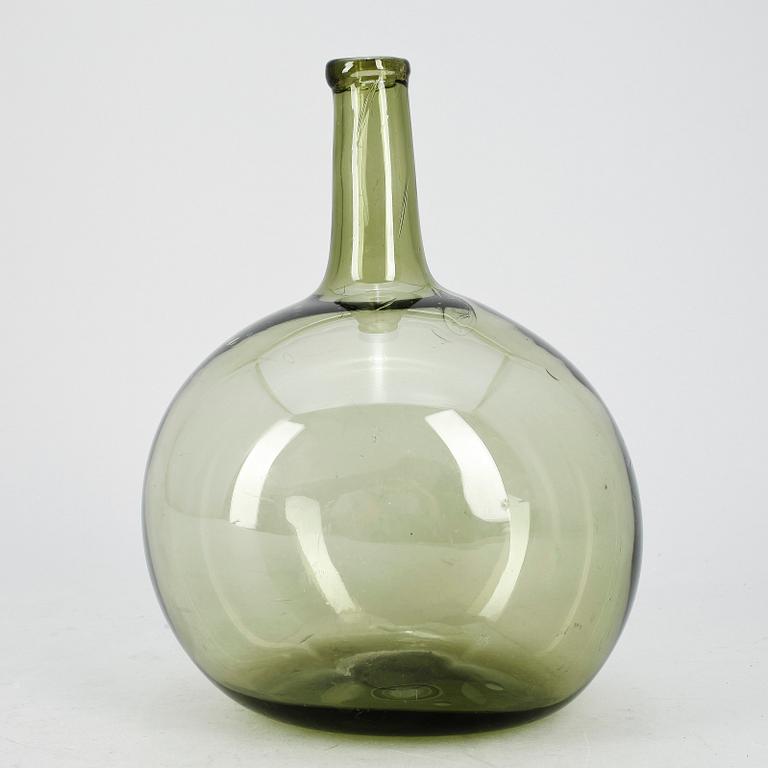 FLASKA, glas, 1700-tal.