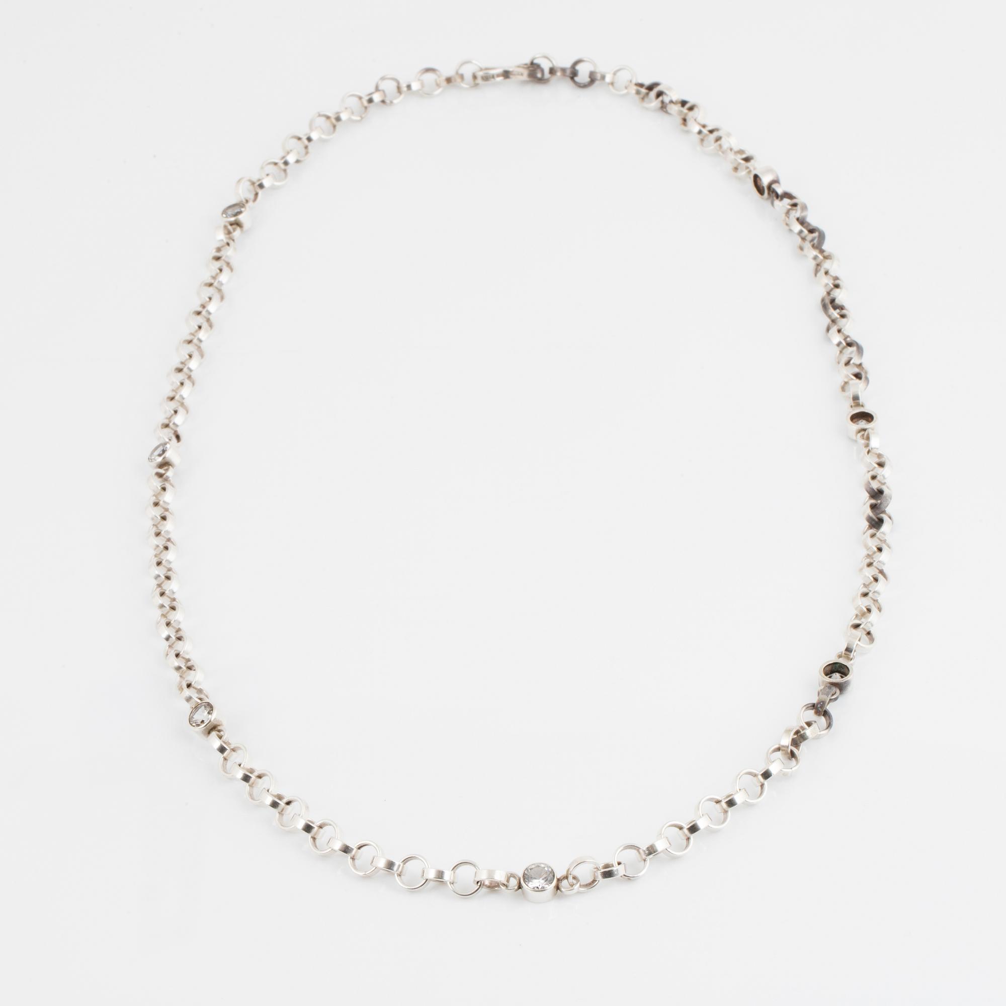 CECILIA JOHANSSON a rock crystal necklace.