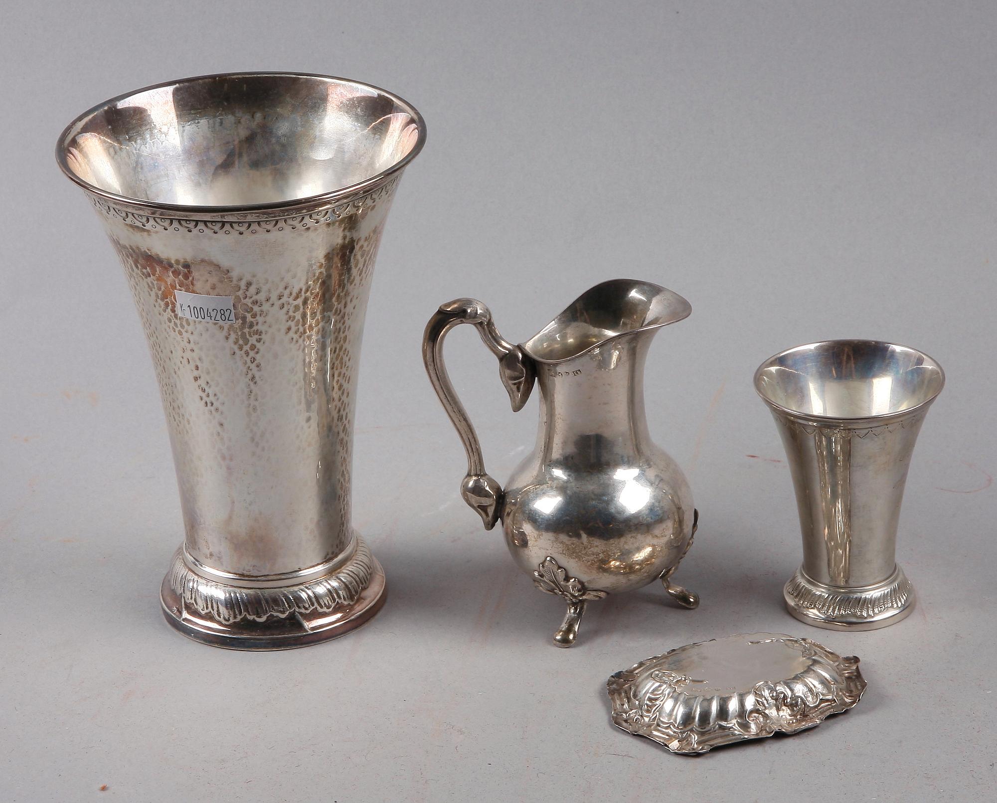 PARTI SILVER, 4 delar, 1800/1900-tal.