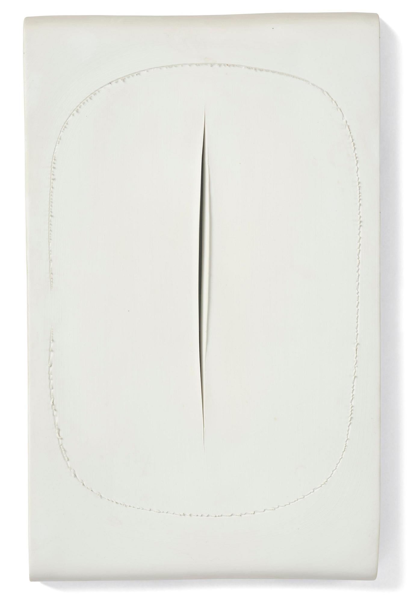 Lucio Fontana, ”Concetto Spaziale Taglio”.