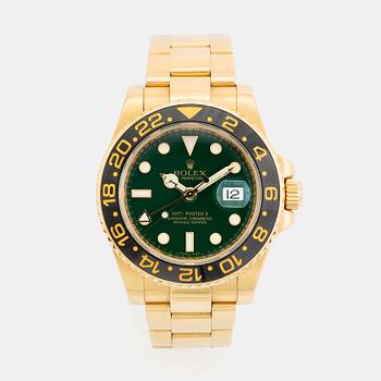 Rolex, GMT-Master II, "Green Dial", wristwatch, 40 mm.